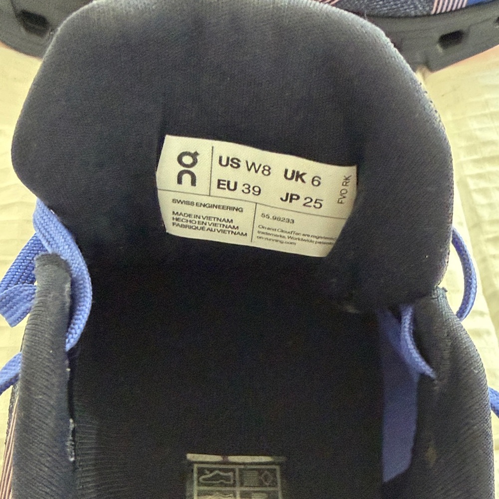 ON Cloudgo Running Shoes - Blue and Orange - Picture 6 of 9
